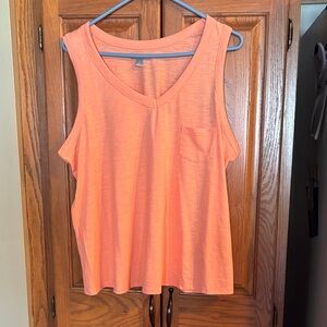 Falls Creek Women's V-Neck Orange Tank Top